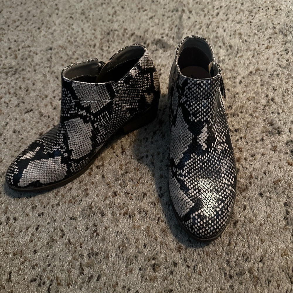Time and Tru Faux Snakeskin boots